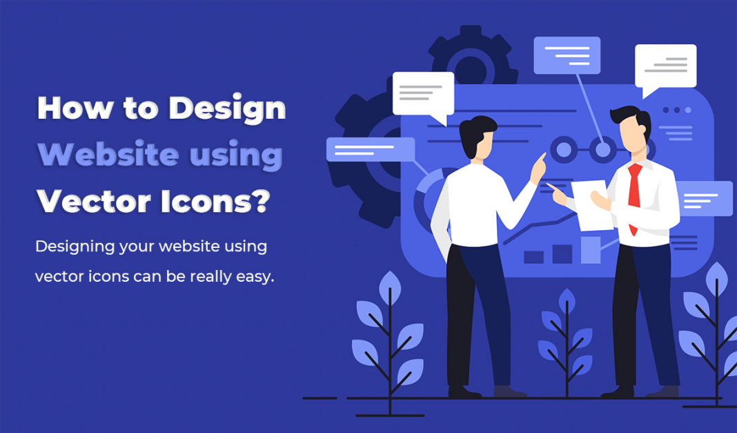 Design a Website using Vector Icons